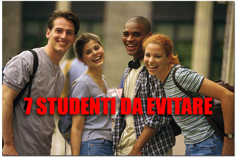  Sette studenti da evitare all’università