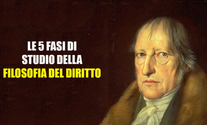  Le 5 fasi di studio della filosofia del diritto